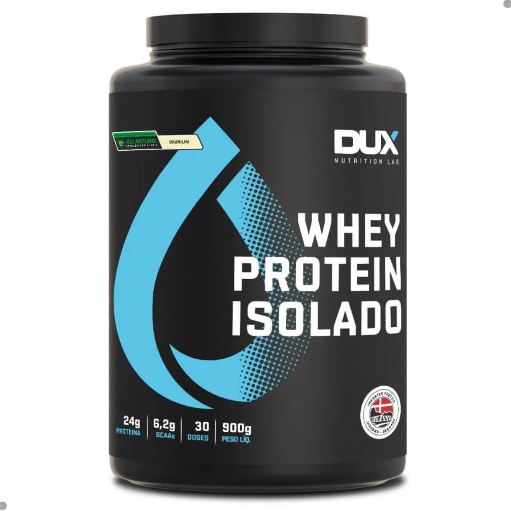 Whey Protein Isolado All Natural 900g Dux Nutrition Baunilha
