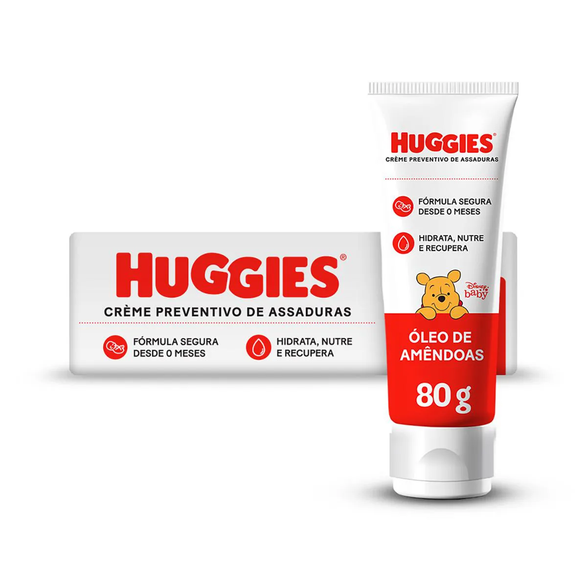 Creme Preventivo de Assaduras Huggies Supreme Care Óleo de Amêndoas 80g