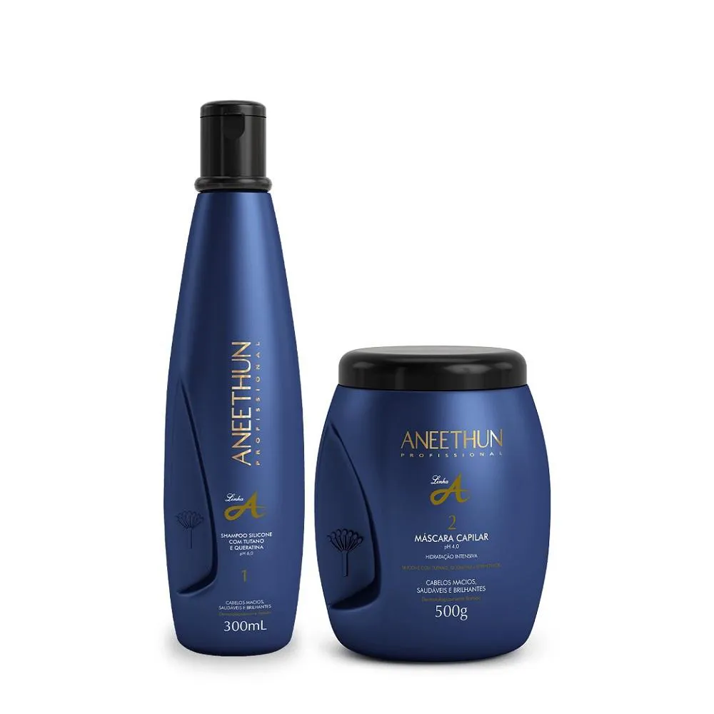 Kit Aneethun Linha A Shampoo 300ml + Máscara 500g