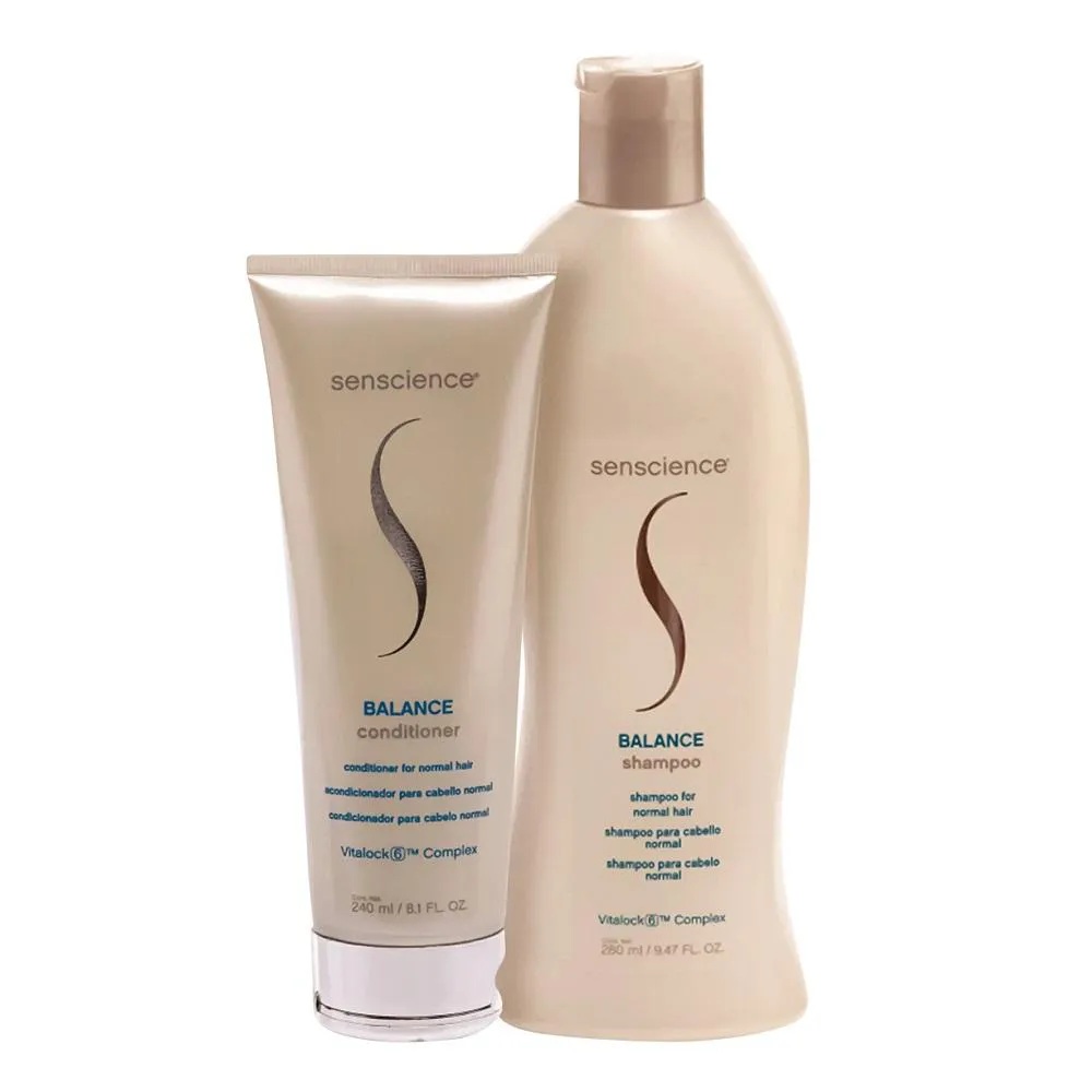 Kit Senscience Balance Shampoo 280ml e Condicionador 240ml