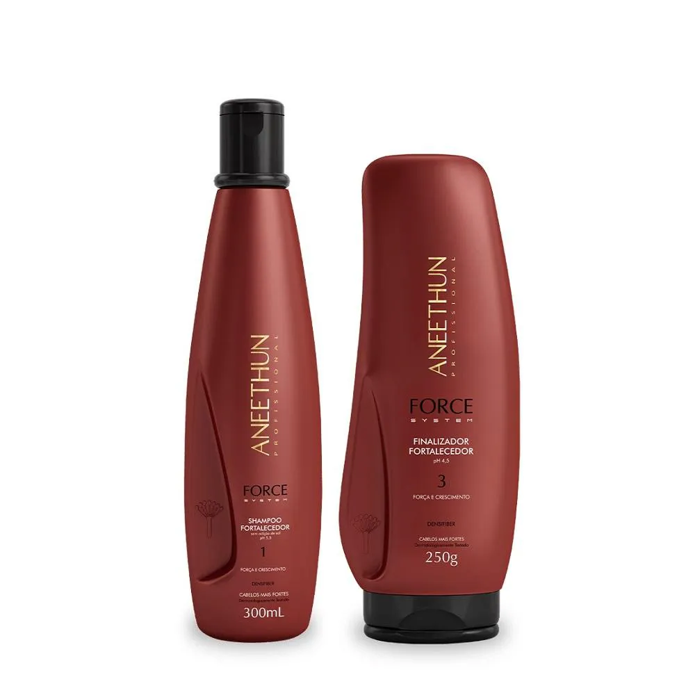 Aneethun Force System kit Shampoo e Finalizador