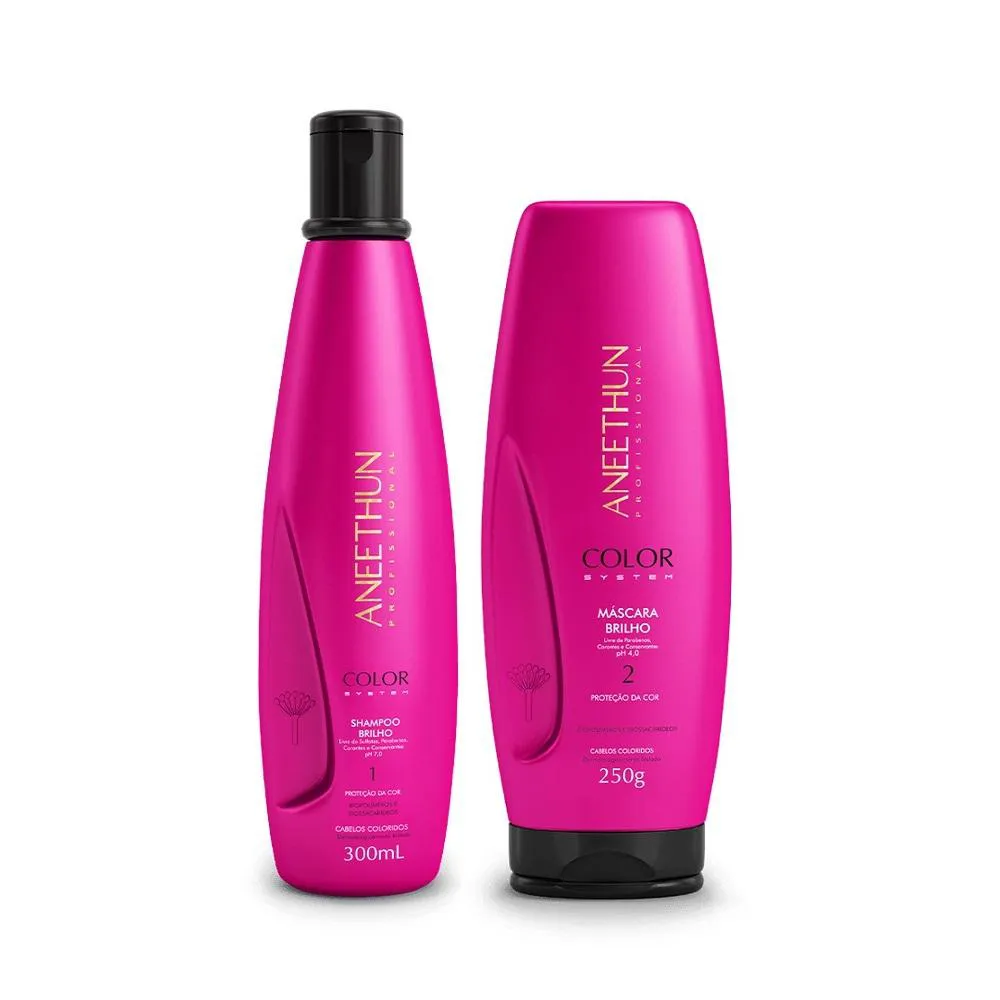 Kit Aneethun Color System - Shampoo 300ml + Máscara 250g