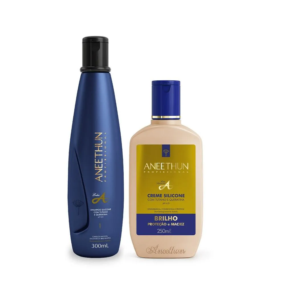 Kit Aneethun Linha A Shampoo 300ml + Creme de Brilho 250ml