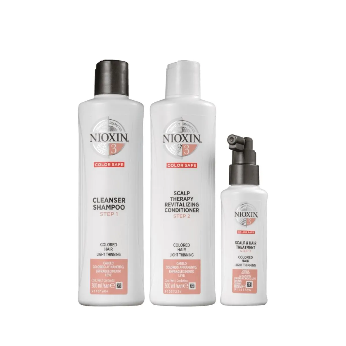 Kit Nioxin System 3 300ml (3 Produtos)