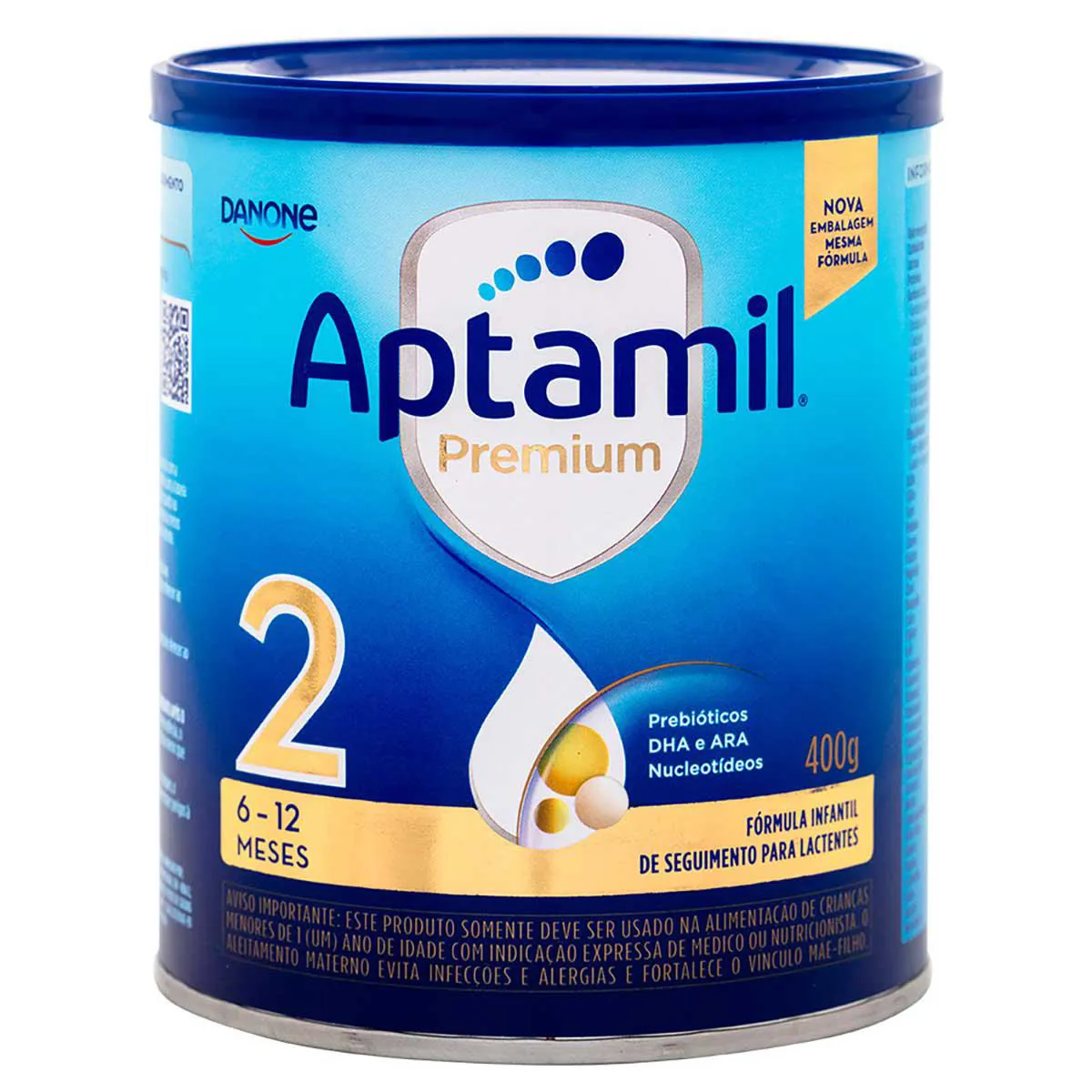 Fórmula Infantil Aptamil Premium 2 Danone 6 a 12 meses 400g