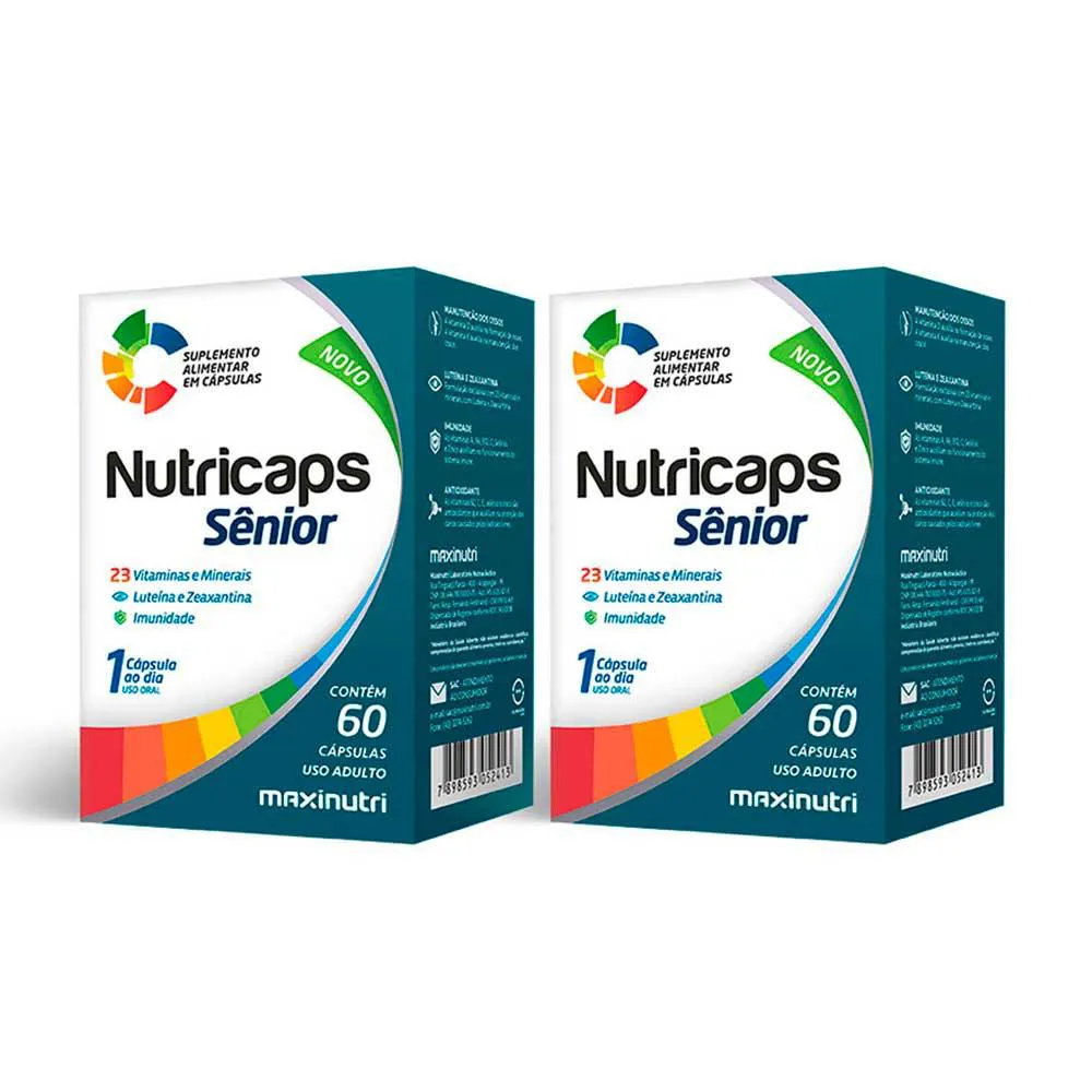 Kit 2 Nutricaps Sênior 23 Vitaminas e Minerais 60 Cápsulas