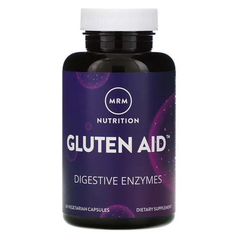 Suplemento de Enzimas Digestivas de Gluten e Lactose - Gluten Aid 60 Cápsulas - MRM Nutrition