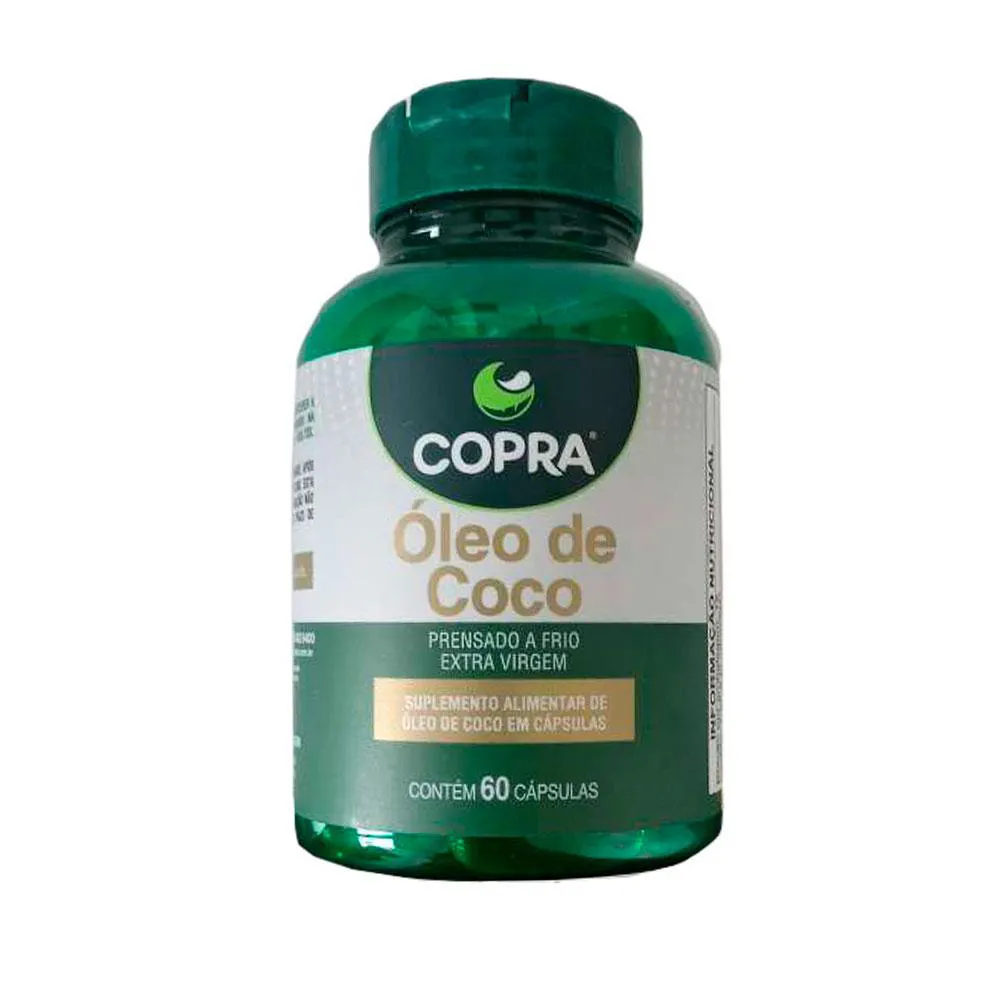 Óleo de Coco Extra Virgem Copra 60 Cápsulas U Unica