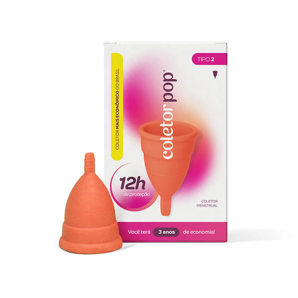 Coletor Menstrual Fleurity Coletor Pop Tipo 2 1 Unidade