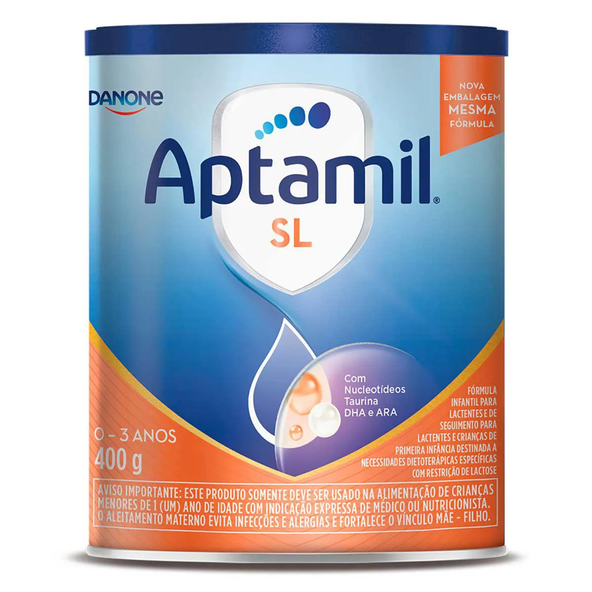 Fórmula Infantil Aptamil SL Danone 1 a 3 anos 400g