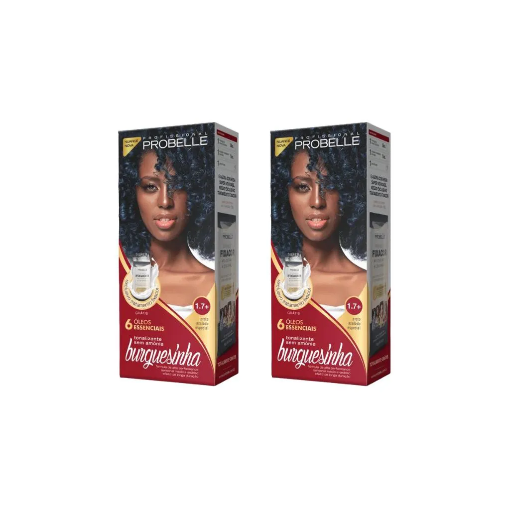 Coloraçao Probelle Burguesinha 1.7 +Preto Azulado Esp-2un