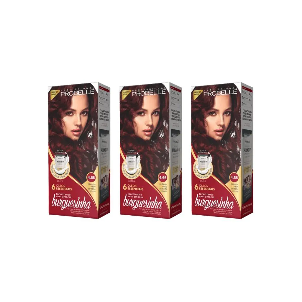 Coloraçao Probelle Burguesinha 4.66 Cast Med Verm Int-3un