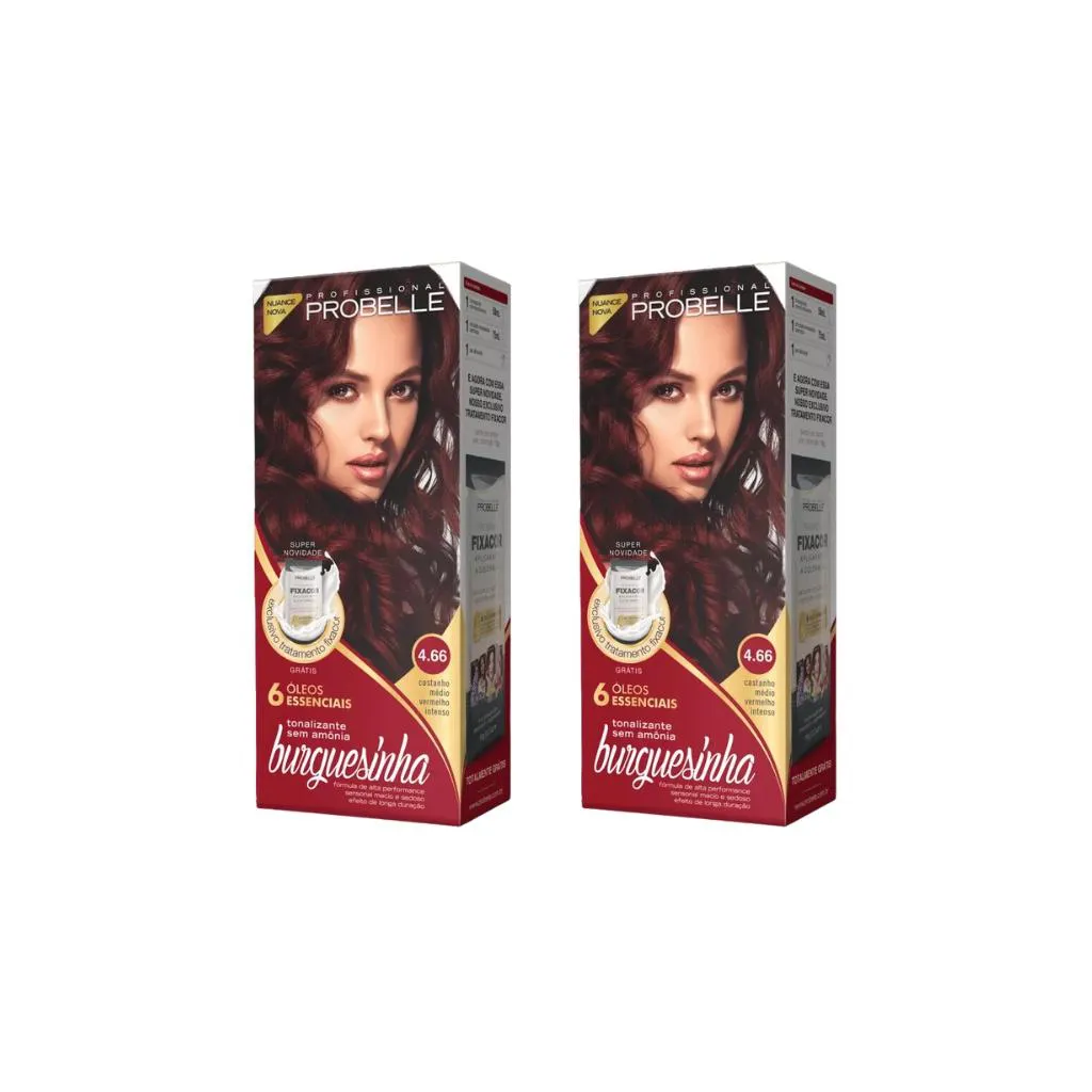 Coloraçao Probelle Burguesinha 4.66 Cast Med Verm Int-2un