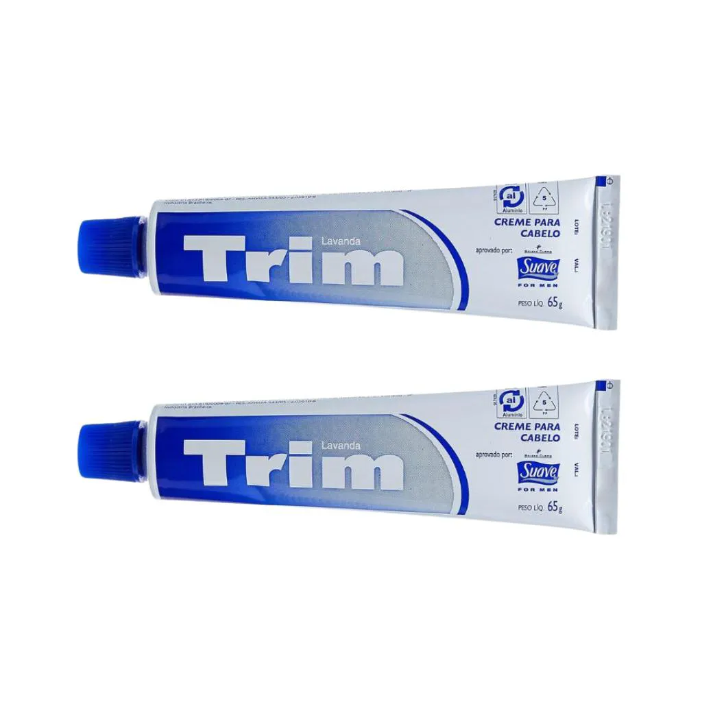 Creme Trim Modelador Para Cabelo 65g - Kit C/ 2un