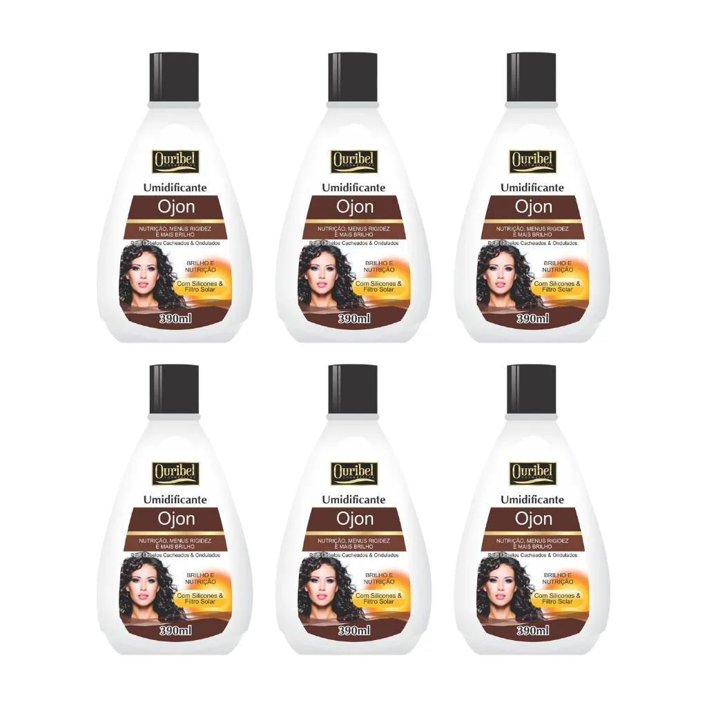 Creme Umidificante Ouribel Ojon 390ml - Kit C/ 6un