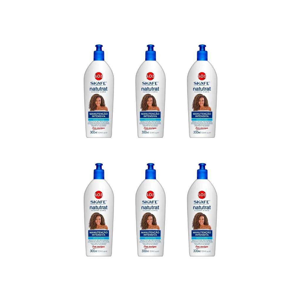Sos Natutrat Manutençao Intensiva Skafe 300ml-Kit C/6un