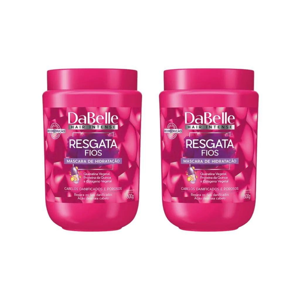 Mascara Dabelle 800g Resgata Fios-Kit C/2un