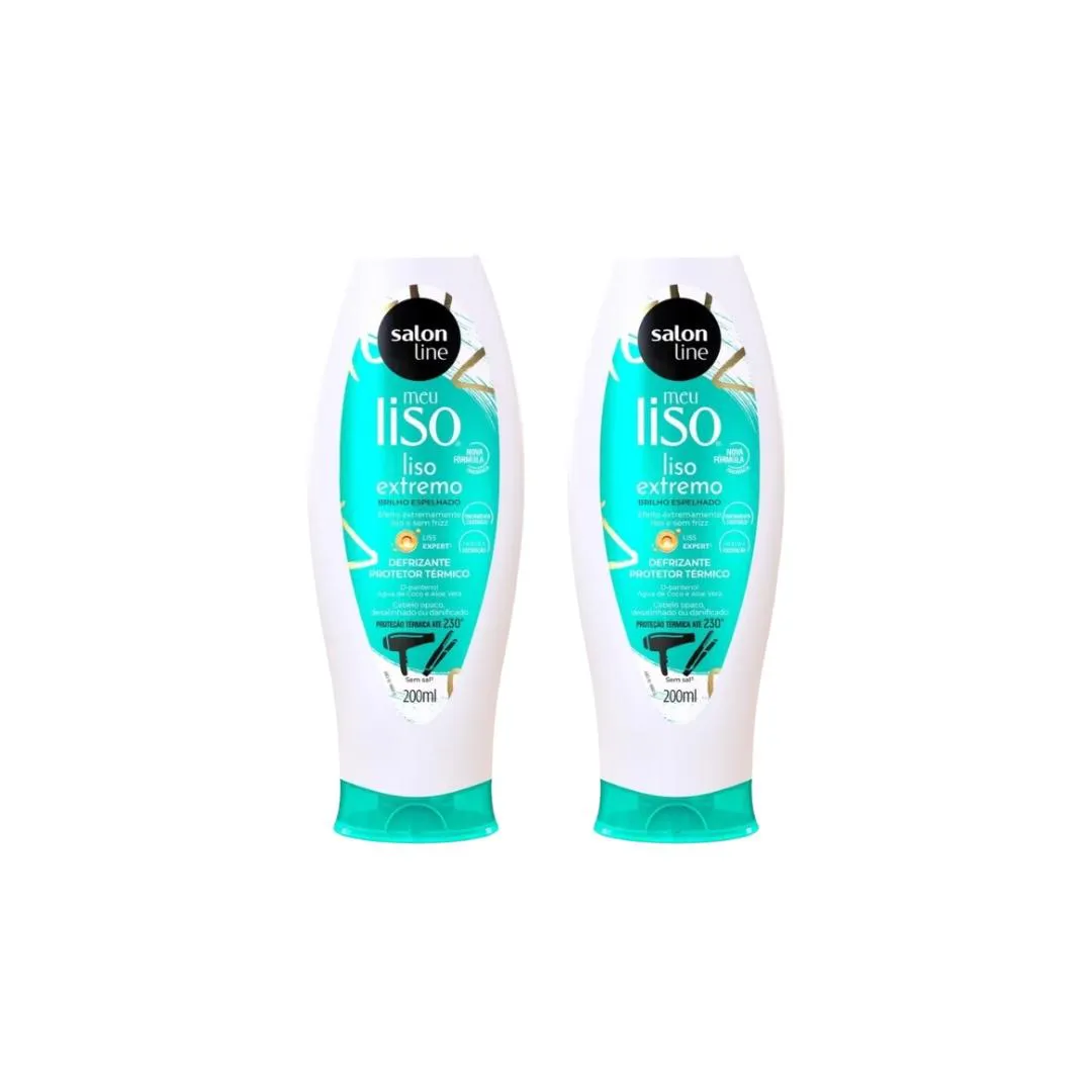 Defrizante Salon Line Meu Liso Extremo 200ml - Kit C/ 2un