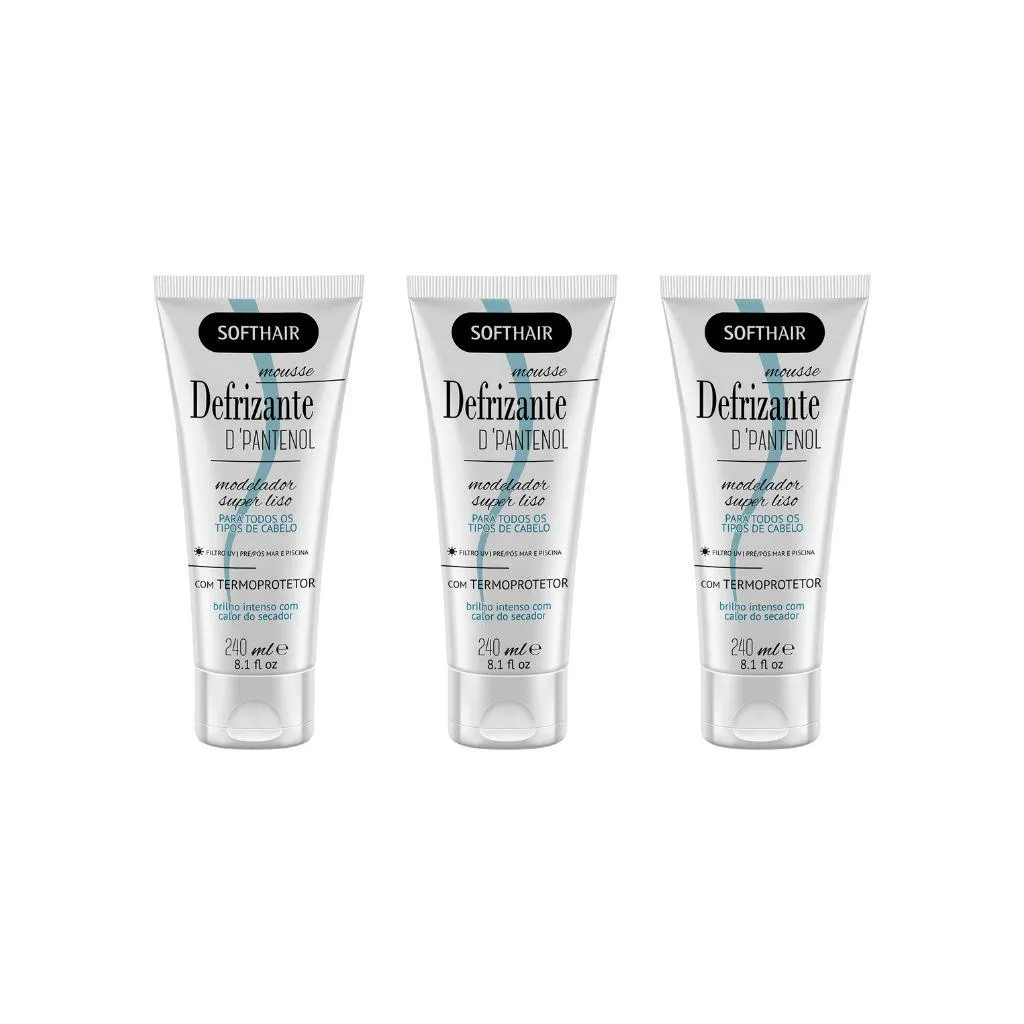 Defrizante Soft Hair 240 ml D-Pantenol-Kit C/3un