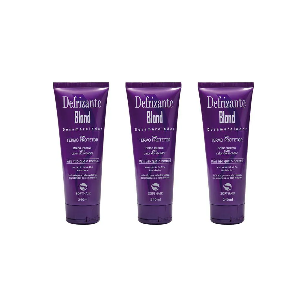 Defrizante Soft Hair 240 ml Blond-Kit C/3un