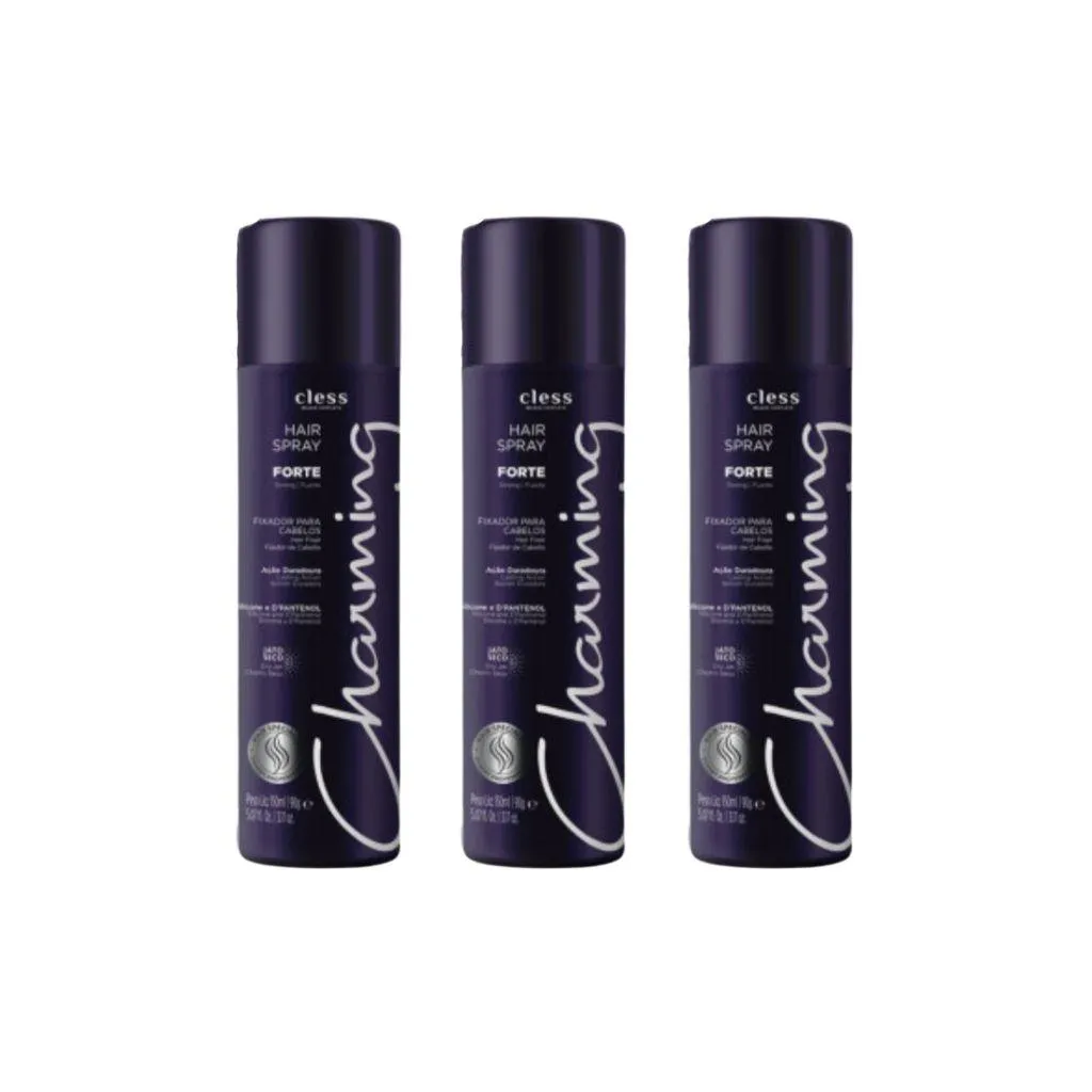 Hair Spray Charming Forte 150ml - Kit C/ 3un