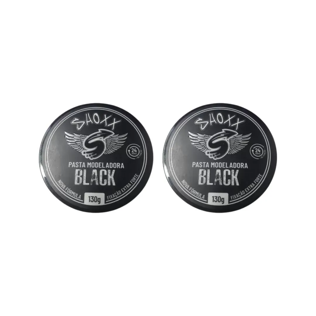 Pasta Modeladora Shoxx Black 130g - Kit C/2un