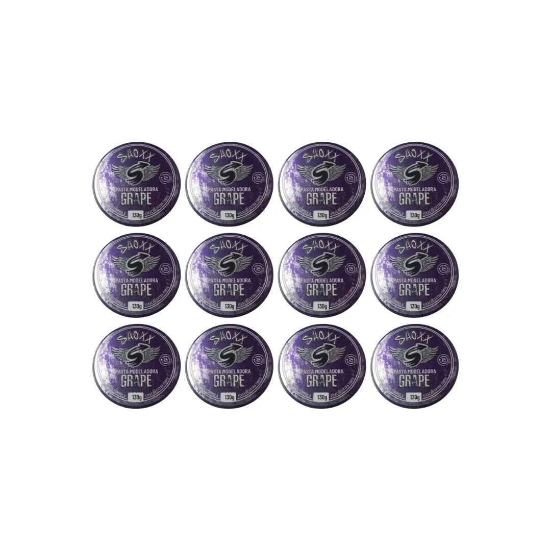 Pasta Modeladora Shoxx Grape 130g - Kit C/12un