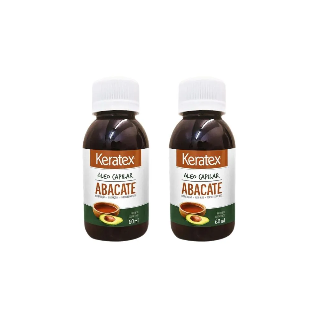 Oleo Capilar  Keratex Abacate 60ml-Kit C/2un