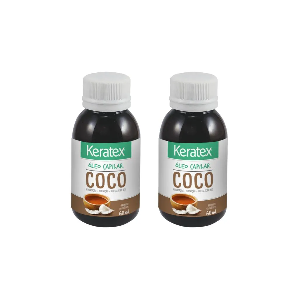 Oleo Capilar  Keratex Coco 60ml - Kit C/ 2un
