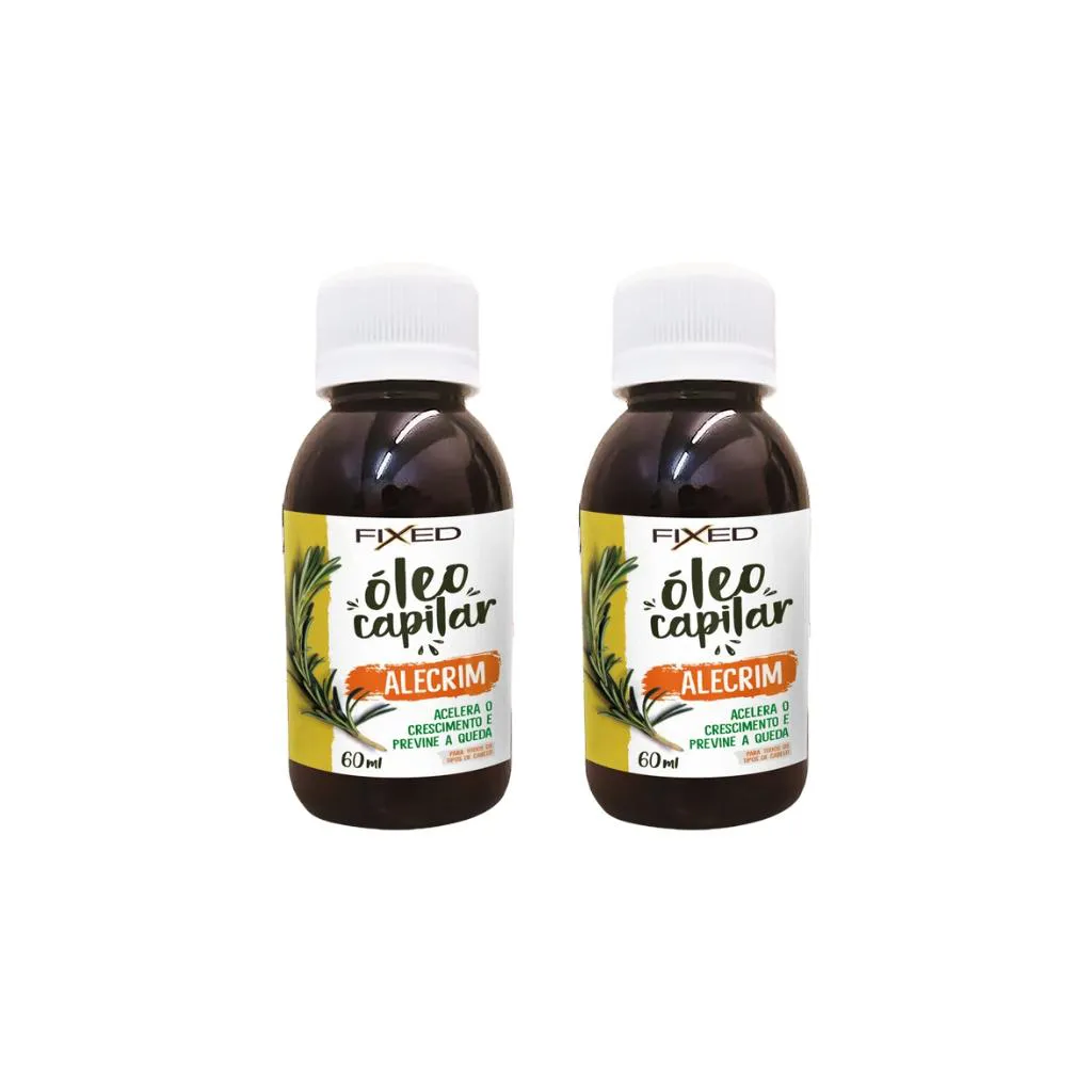 Oleo Capilar Fixed Alecrim 60ml-Kit C/2un