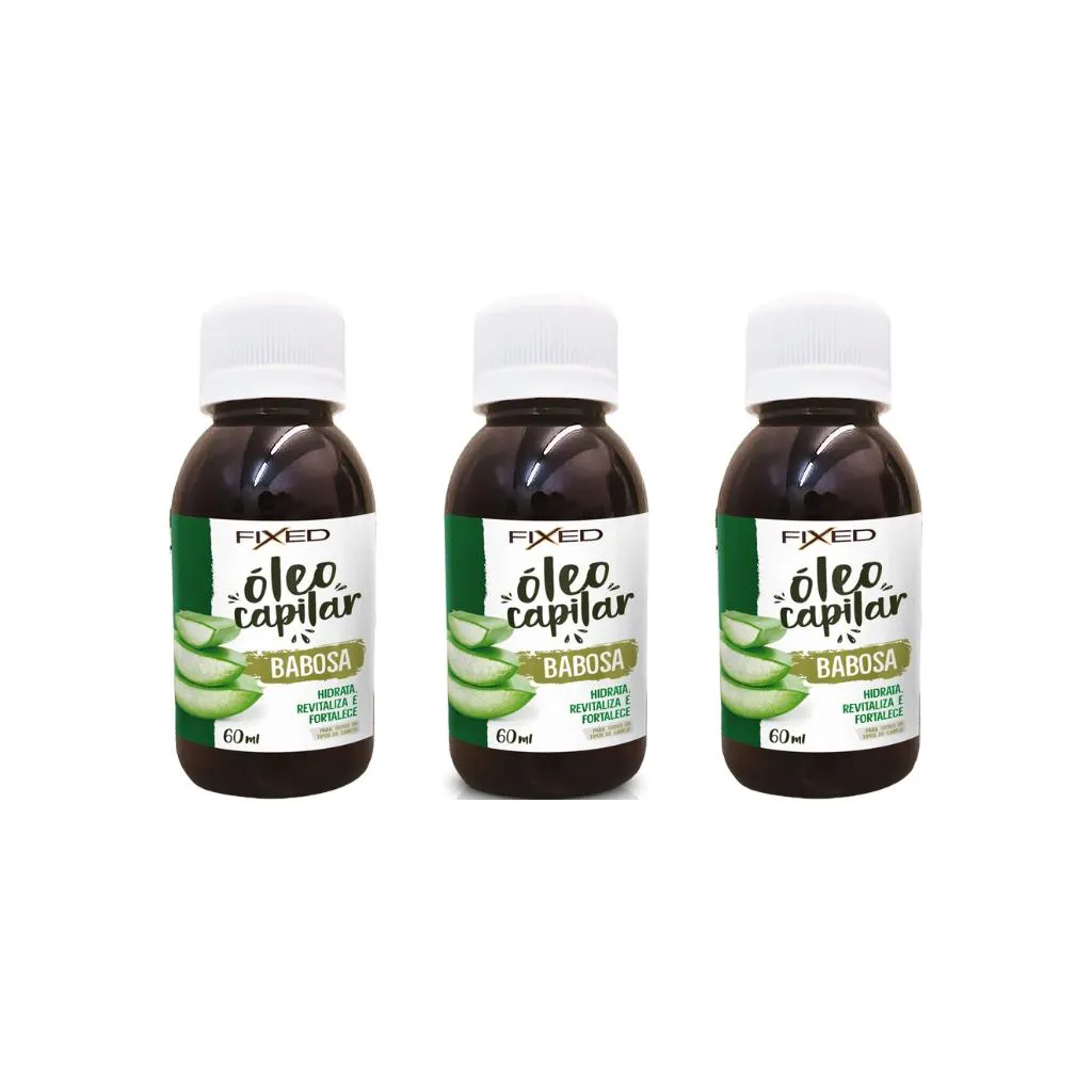 Oleo capilar Fixed Babosa 60ml-Kit C/3un