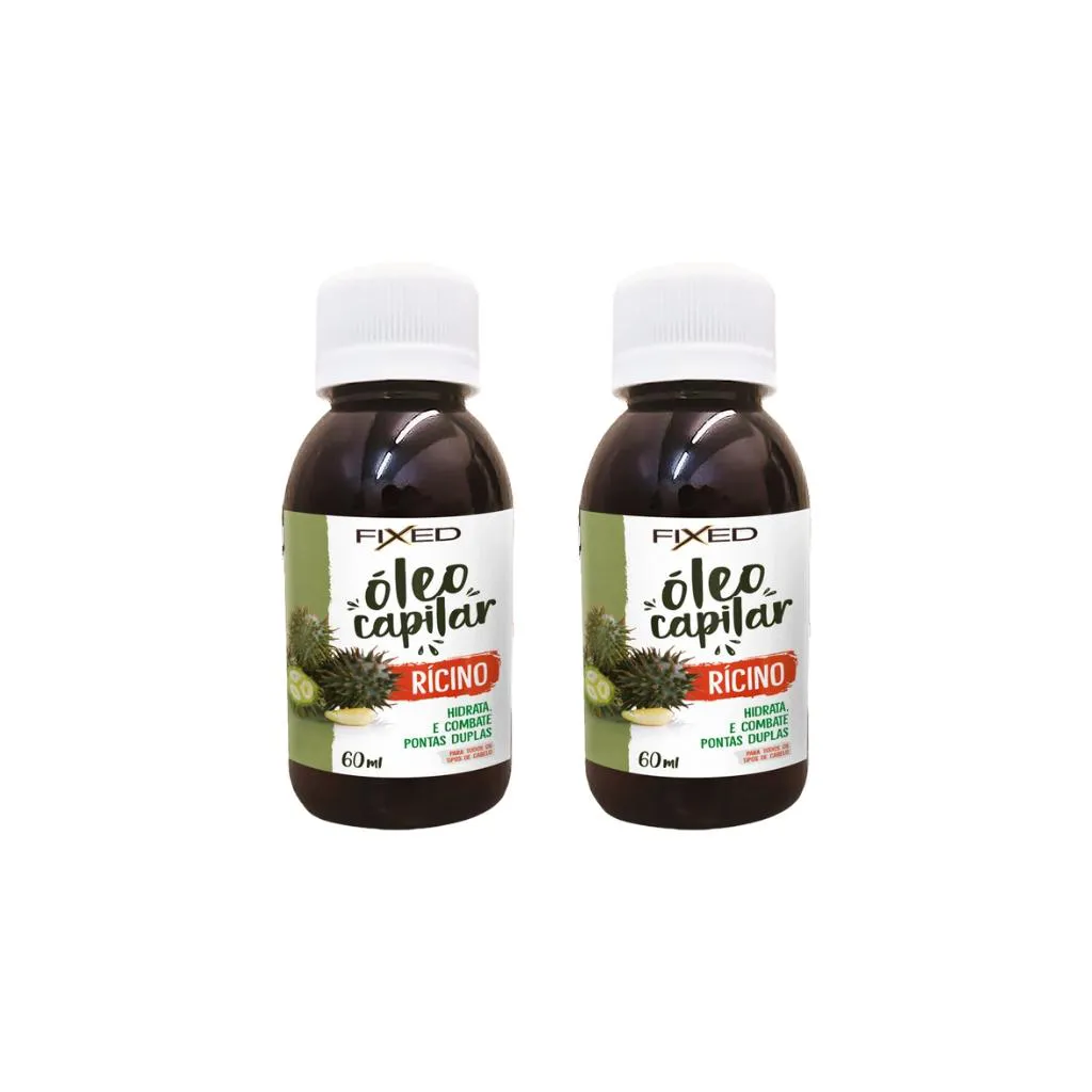 Oleo Capilar Fixed Ricino 60ml-Kit C/2un