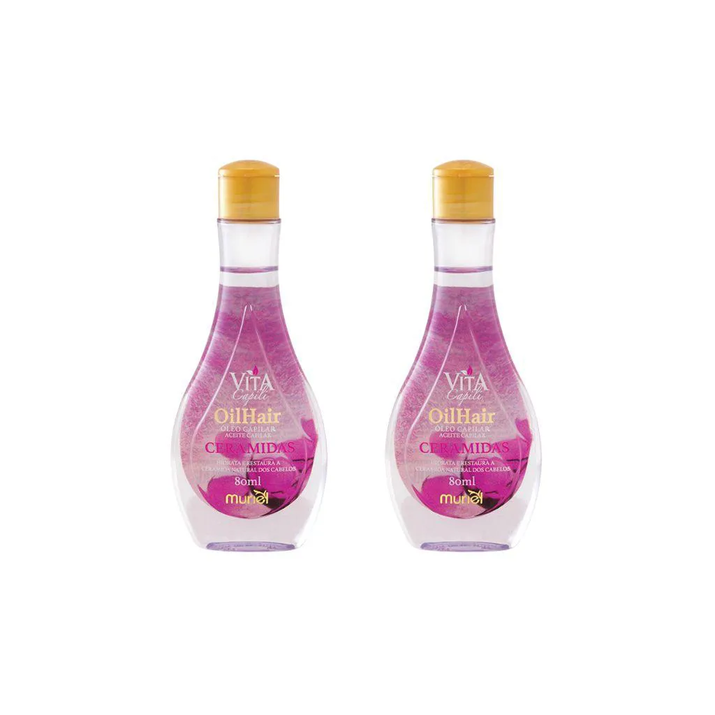 Oleo Capilar Muriel Vita Capili 80ml Ceramidas - Kit C/ 2un