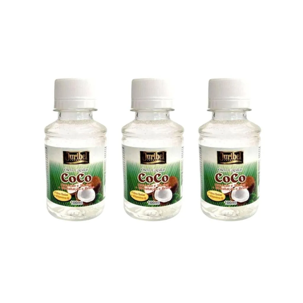 Oleo Capilar Ouribel Coco 100ml - Kit C/ 3un