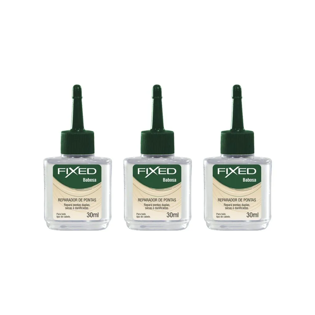 Reparador De Pontas Fixed Babosa 30ml - Kit C/ 3un