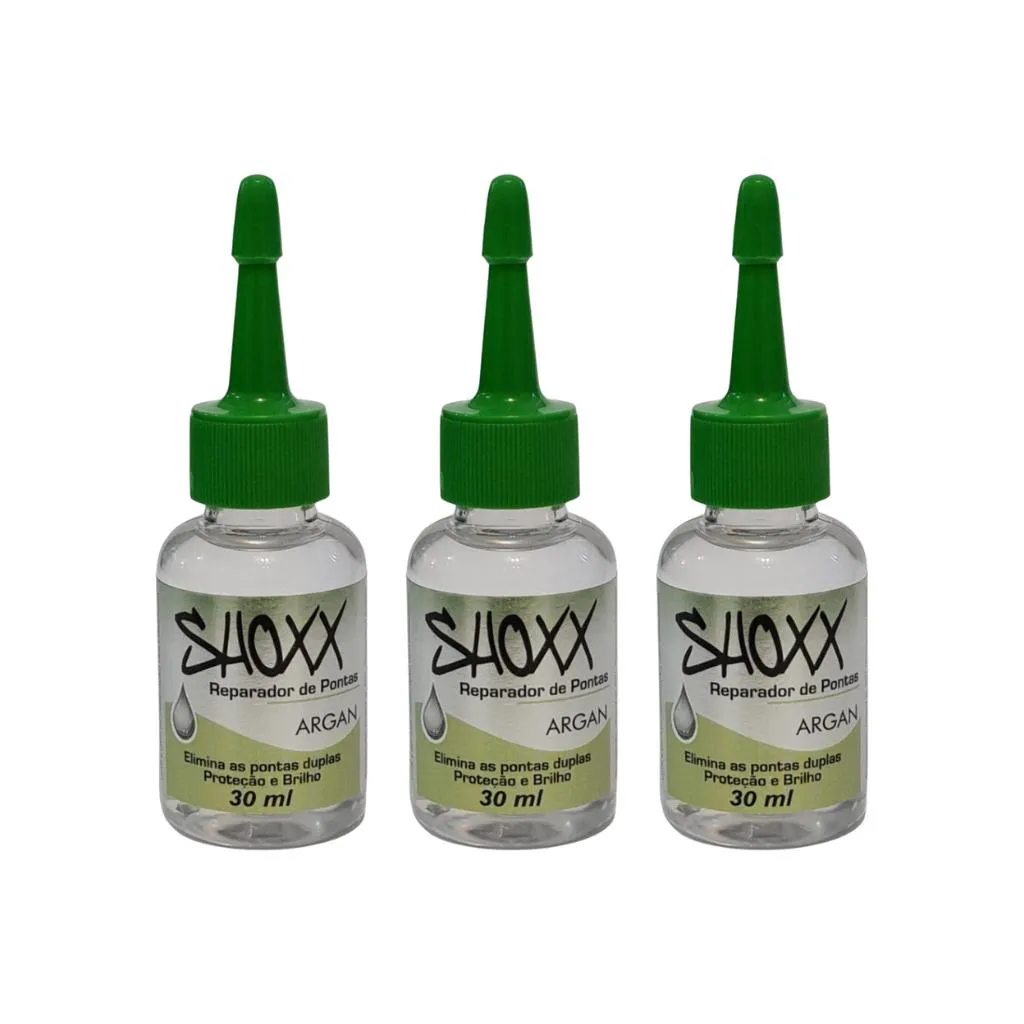 Reparador de Pontas Shoxx Argan 30ml - Kit C/ 3un