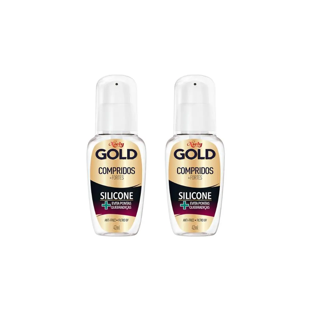 Silicone Niely Gold Compridos Fortes 42ml-Kit C/2un