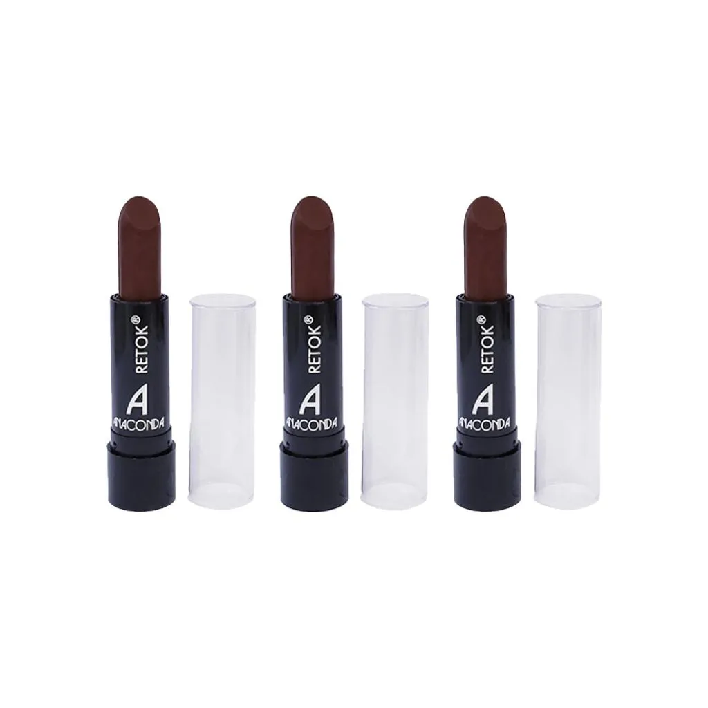 Retok para Barba e Bigode Anaconda 3g-Castanho-Kit C/3un