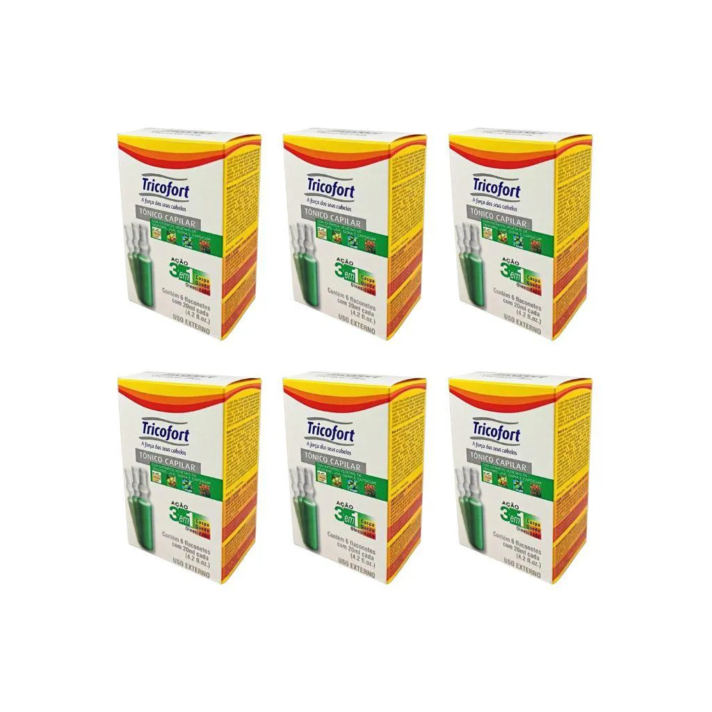 Tonico Capilar Tricofort Com 6un - Kit C/ 6un