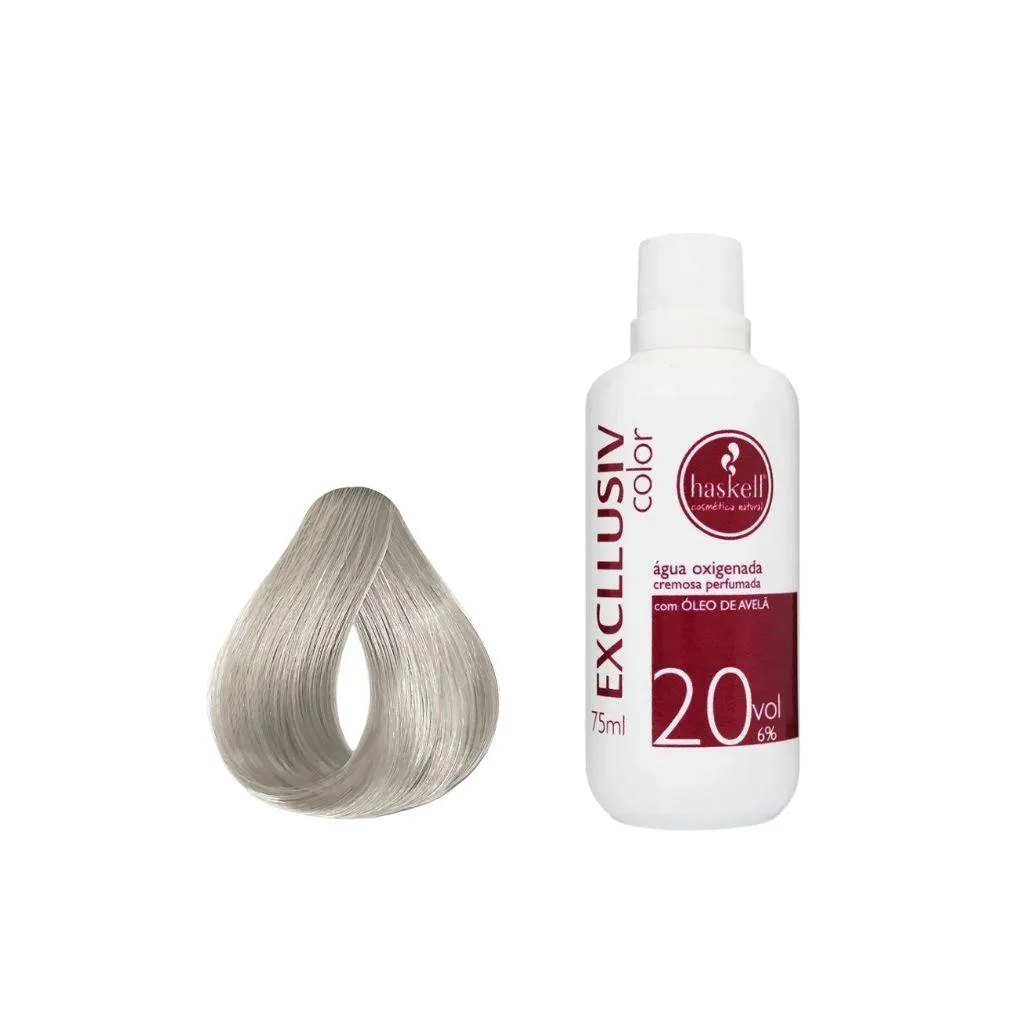 Kit Coloração Haskell Excllusiv 12.0+Água Oxig Haskell 20vol