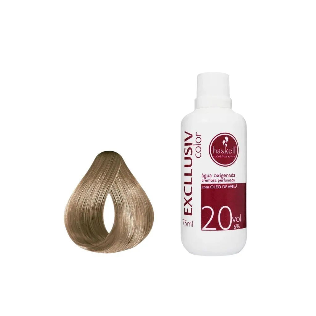 Kit Coloração Haskell Excllusiv 10.0+Água Oxig Haskell 20vol