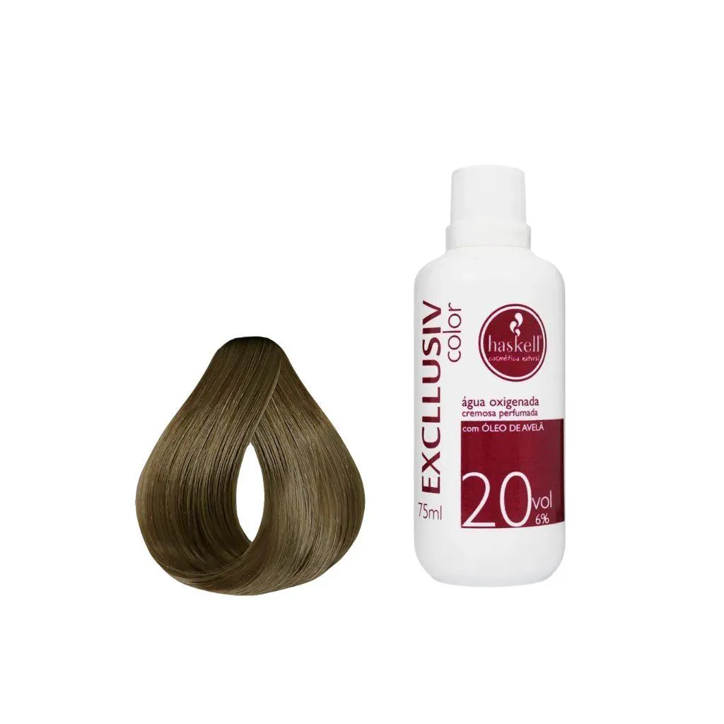 Kit Coloração Haskell Excllusiv 7.31+Água Oxig Haskell 20vol