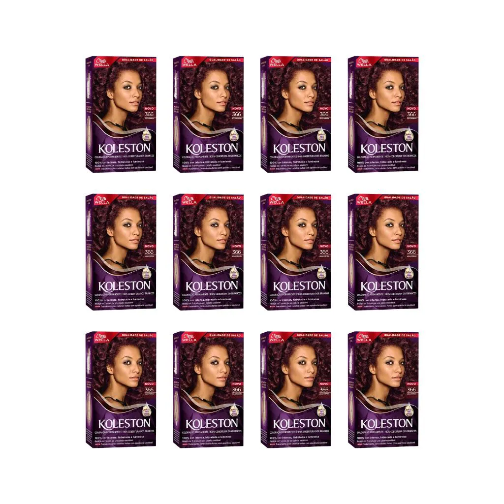 Coloraçao Koleston 366 Acaju Purpura-Kit C/12un