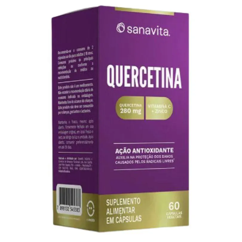 Quercetin4 + Vitamina C + Zinco - 60 caps - Sanavita