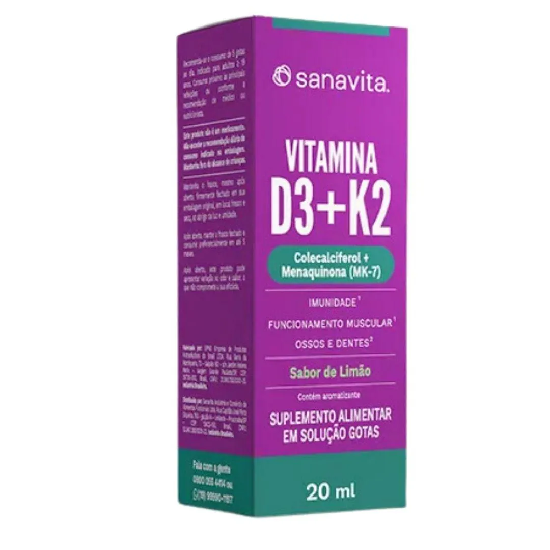 Vitamina D3 + K2 - SANAVITA