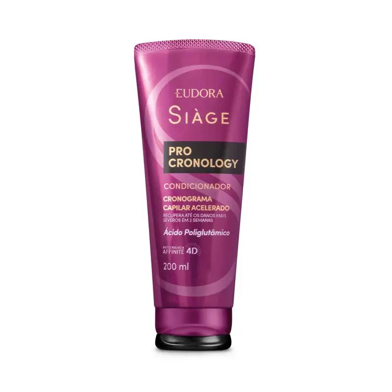 Condicionador Vegano Eudora Siàge Pro Cronology Hidratação Profunda 200ml