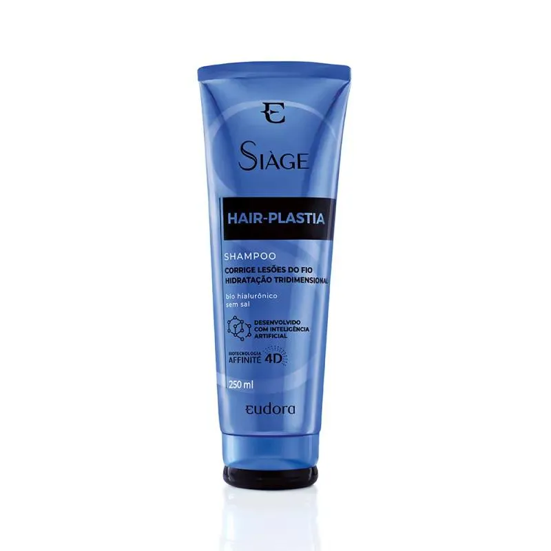 Shampoo Vegano Eudora Siàge Hair-Plastia Reparador 250ml