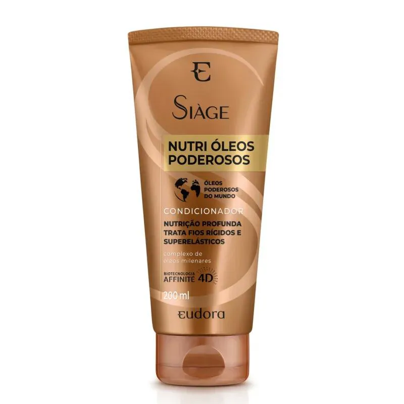 Condicionador Vegano Eudora Siàge Nutri Óleos Poderosos 200ml