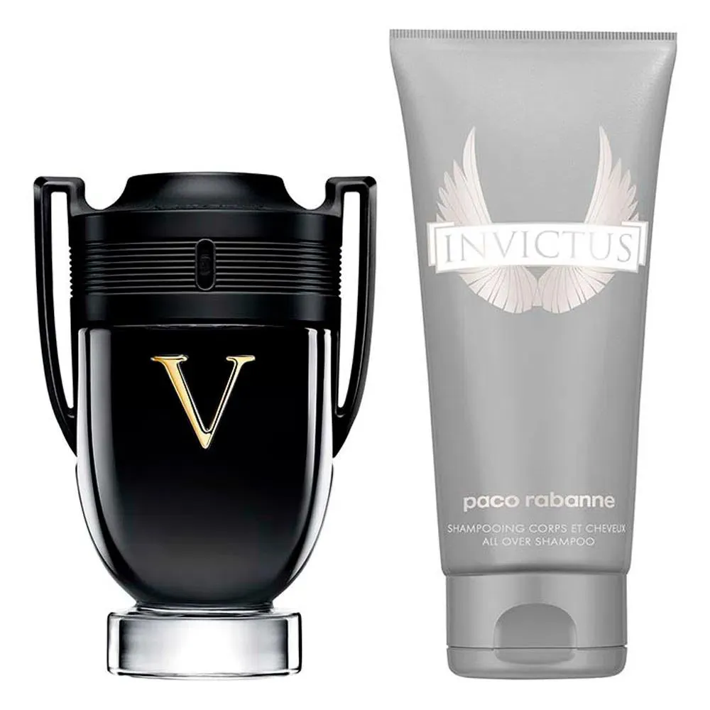 Kit Perfume Invictus Victory Eau De Parfum Masculino Paco Rabanne 100ml + Shower Gel 100ml