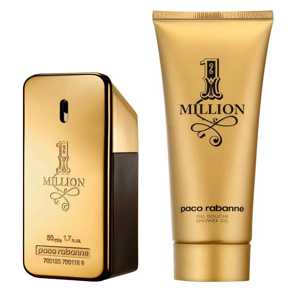 Kit Perfume 1 Million Eau De Toilette Masculino Paco Rabanne 50ml + Shower Gel 100ml